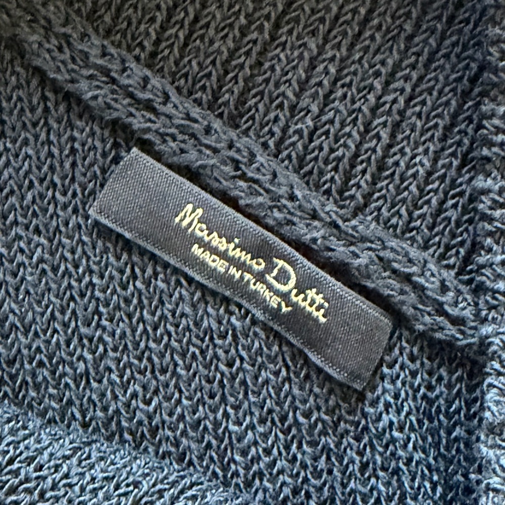 Massimo Dutti Black One-Shoulder Ribbed Top - Picture 3 of 3